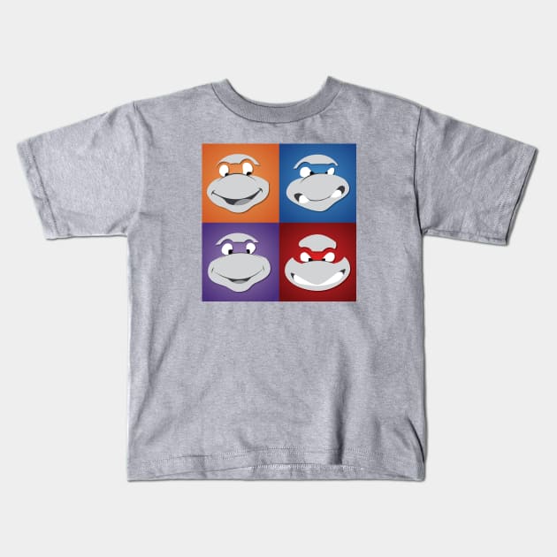 TMNT Kids T-Shirt by SE Art and Design